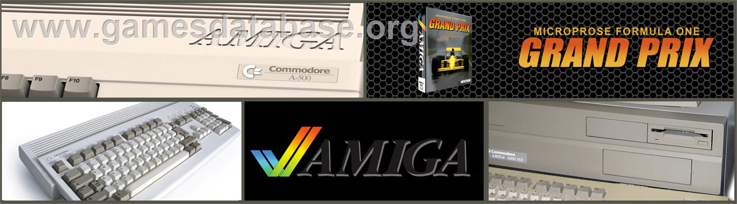 Formula One Grand Prix (Microprose) - Commodore Amiga - Artwork - Marquee