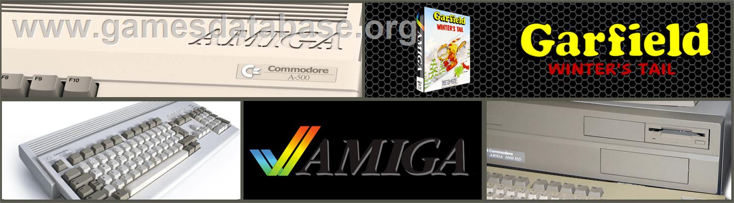 Garfield: Winter's Tail - Commodore Amiga - Artwork - Marquee