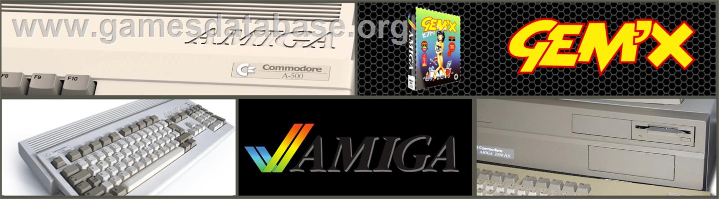 Gem'X - Commodore Amiga - Artwork - Marquee