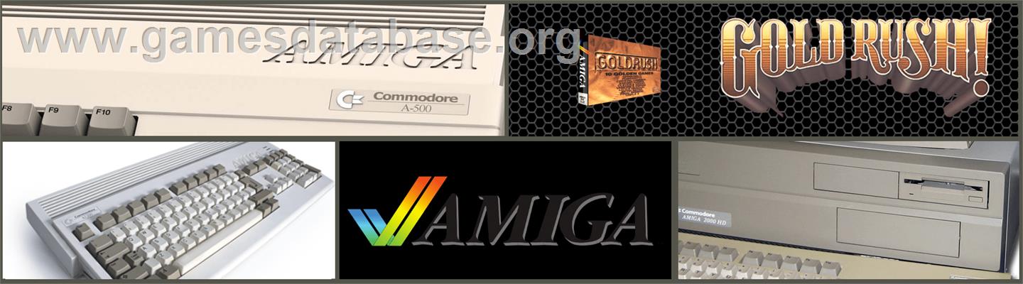 Gold Rush! - Commodore Amiga - Artwork - Marquee