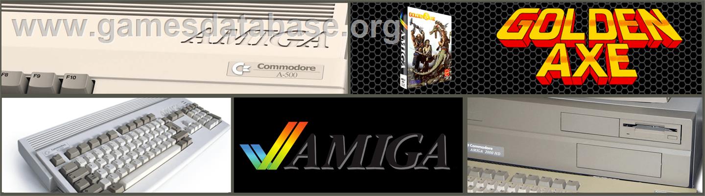 Golden Axe - Commodore Amiga - Artwork - Marquee