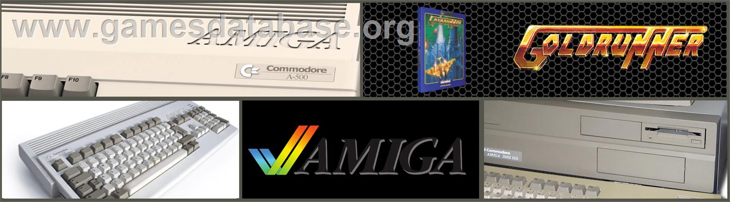 Goldrunner - Commodore Amiga - Artwork - Marquee