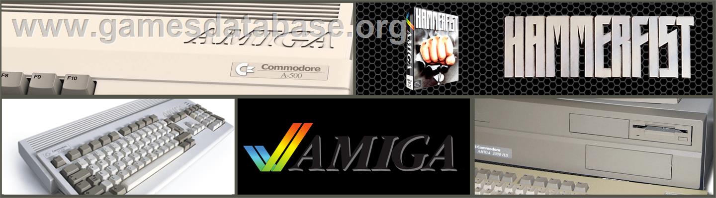 Hammerfist - Commodore Amiga - Artwork - Marquee