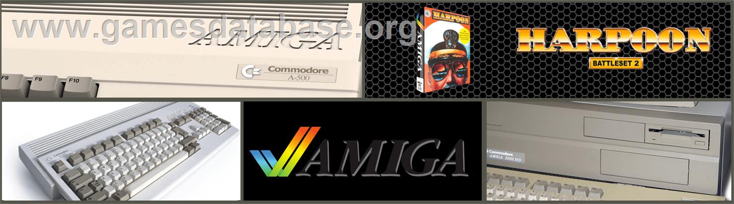 Harpoon & Battleset 2 - Commodore Amiga - Artwork - Marquee