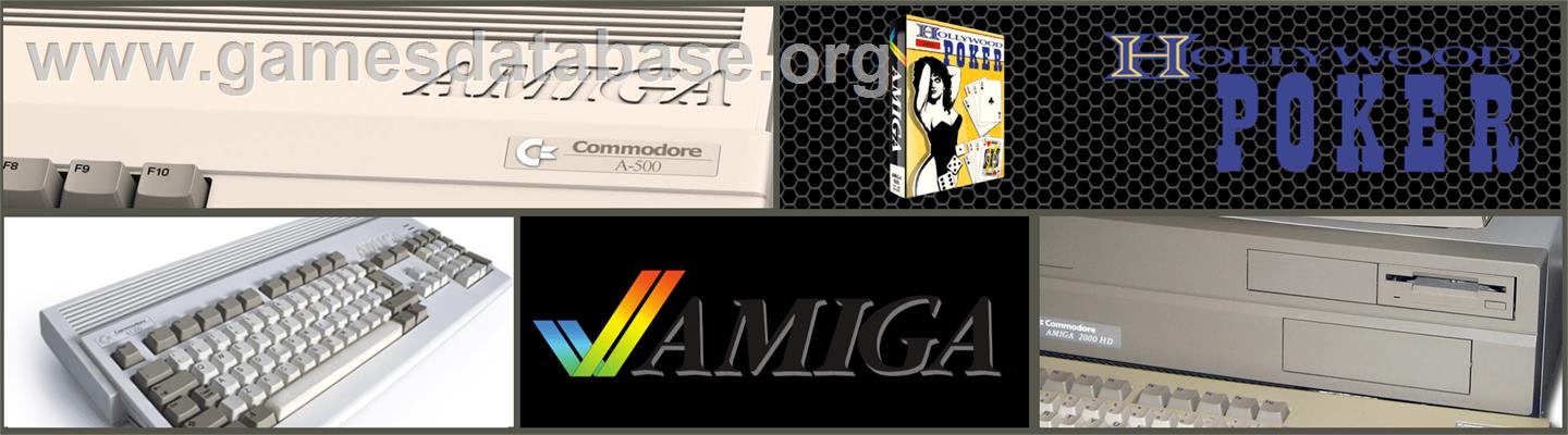 Hollywood Poker - Commodore Amiga - Artwork - Marquee