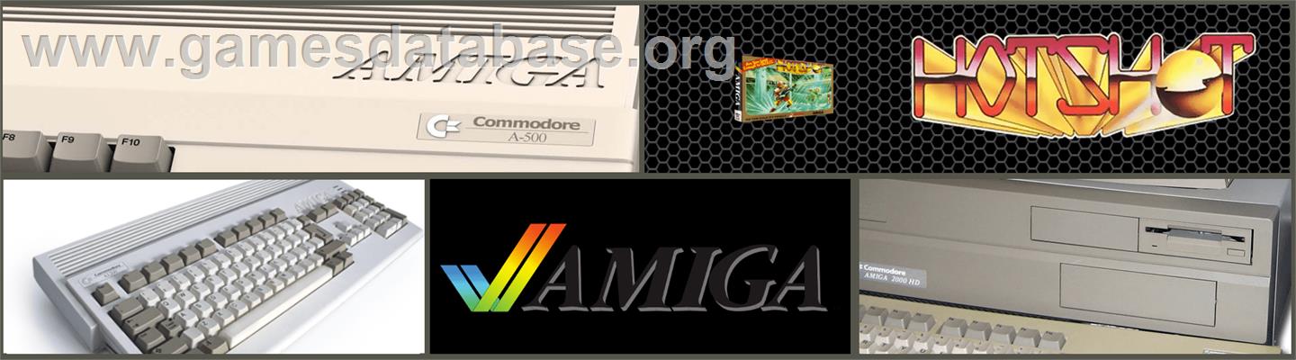 Hot Shot - Commodore Amiga - Artwork - Marquee