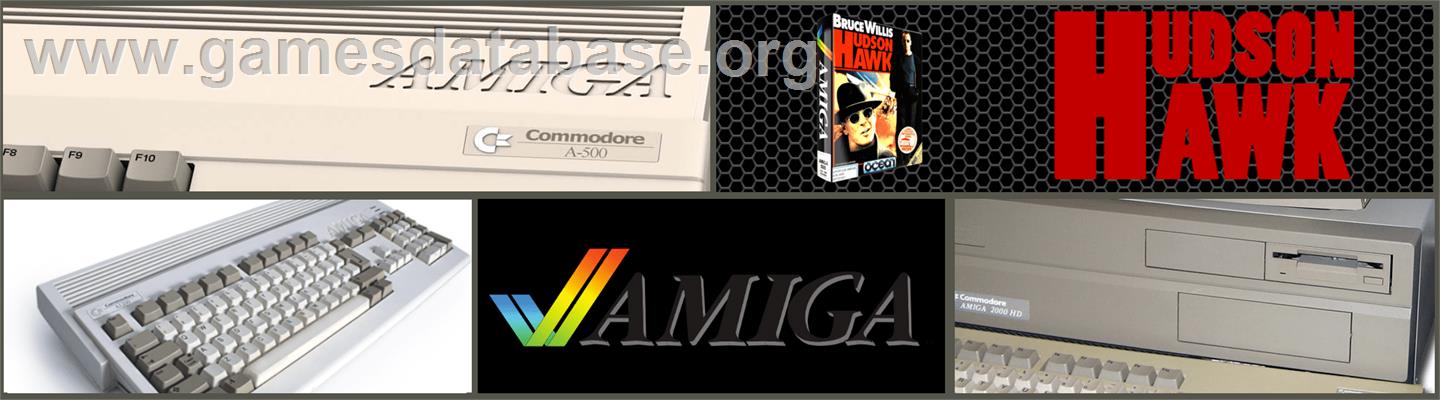 Hudson Hawk - Commodore Amiga - Artwork - Marquee