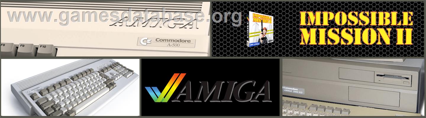 Impossible Mission 2 - Commodore Amiga - Artwork - Marquee