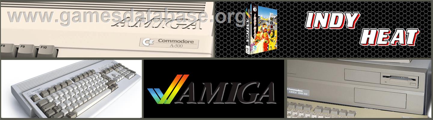 Indy Heat - Commodore Amiga - Artwork - Marquee