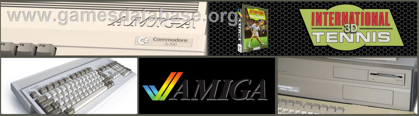 International 3D Tennis - Commodore Amiga - Artwork - Marquee