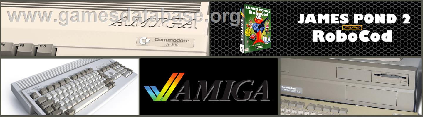 James Pond - Commodore Amiga - Artwork - Marquee