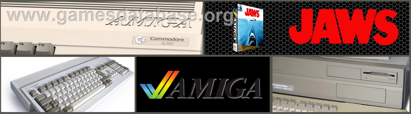 Jaws - Commodore Amiga - Artwork - Marquee