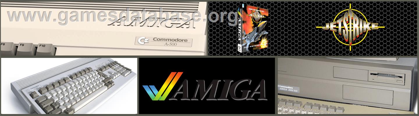 Jet Strike - Commodore Amiga - Artwork - Marquee