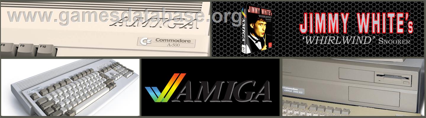Jimmy White's Whirlwind Snooker - Commodore Amiga - Artwork - Marquee