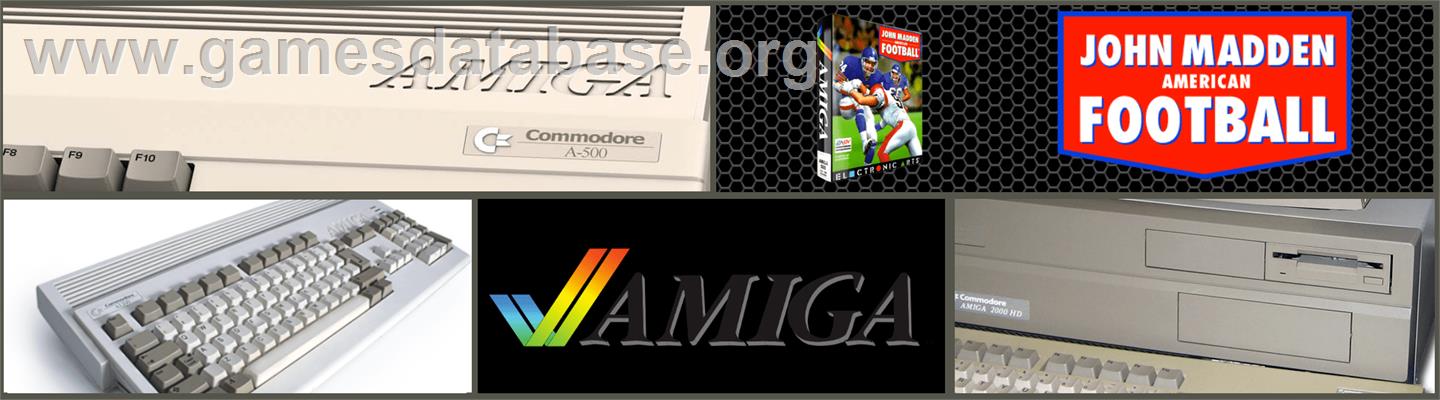 John Madden Football - Commodore Amiga - Artwork - Marquee