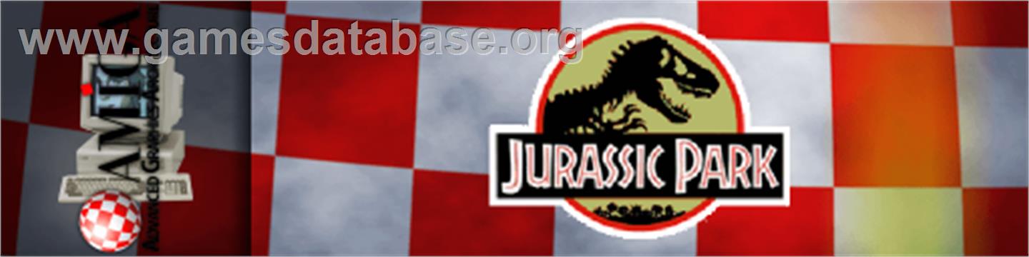 Jurassic Park - Commodore Amiga - Artwork - Marquee