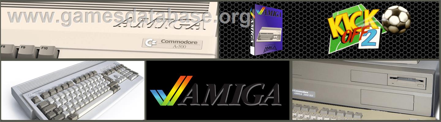 Kick Off - Commodore Amiga - Artwork - Marquee