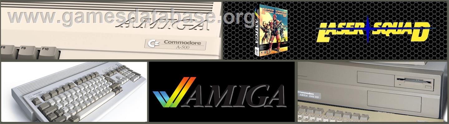 Laser Squad - Commodore Amiga - Artwork - Marquee
