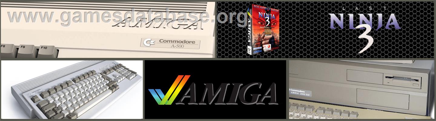 Last Ninja 3 - Commodore Amiga - Artwork - Marquee