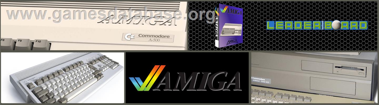 Leader Board - Commodore Amiga - Artwork - Marquee