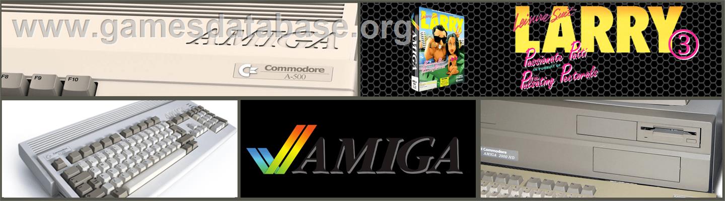 Leisure Suit Larry 3: Passionate Patti in Pursuit of the Pulsating Pectorals - Commodore Amiga - Artwork - Marquee