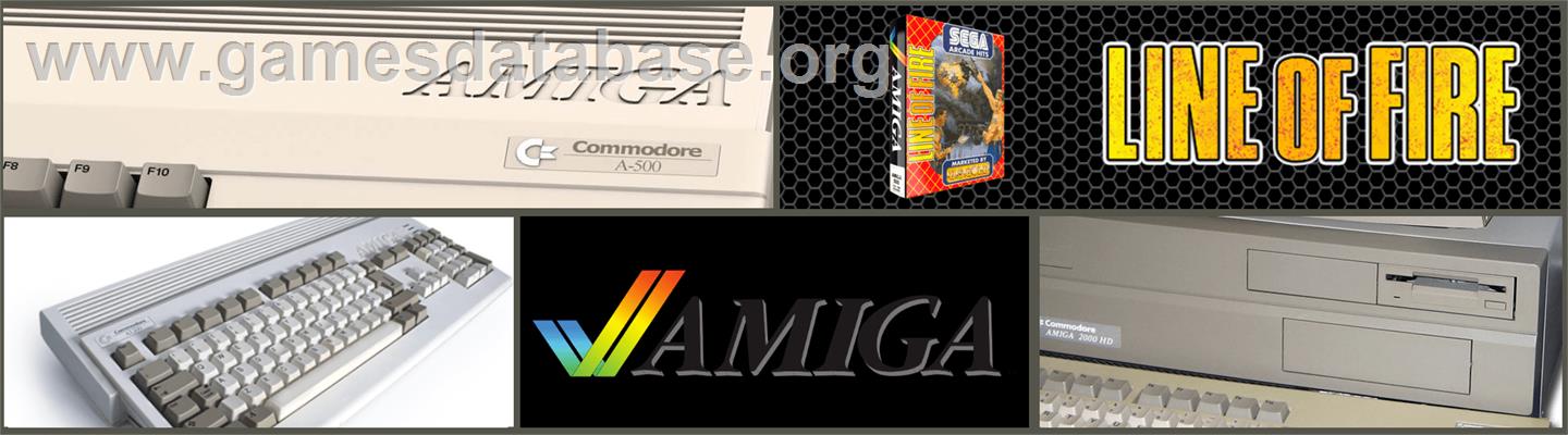Line of Fire / Bakudan Yarou - Commodore Amiga - Artwork - Marquee