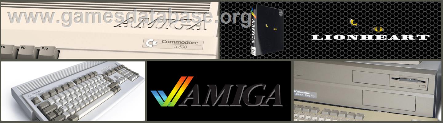 Lionheart - Commodore Amiga - Artwork - Marquee