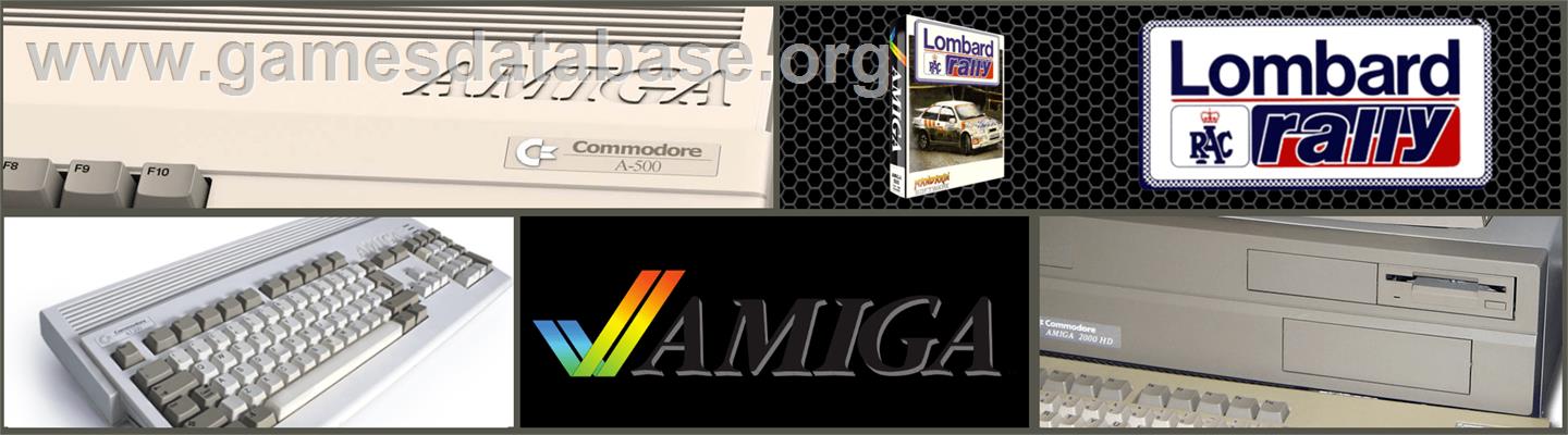 Lombard RAC Rally - Commodore Amiga - Artwork - Marquee