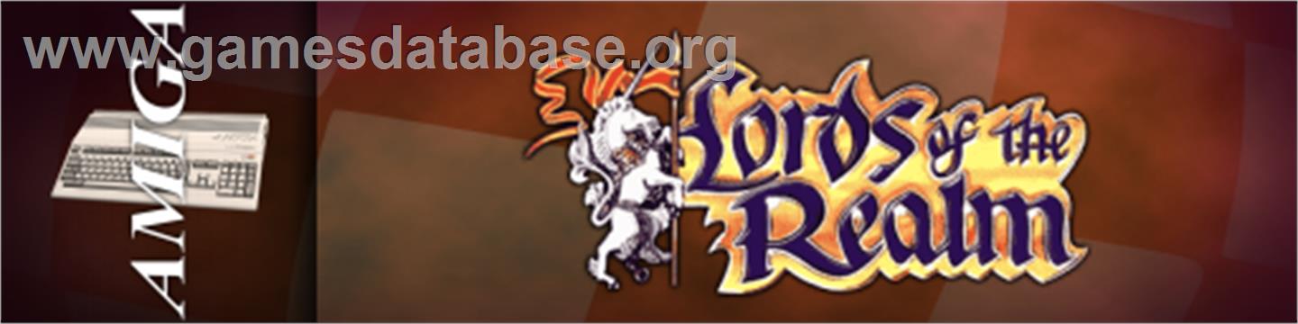 Lords of the Realm - Commodore Amiga - Artwork - Marquee