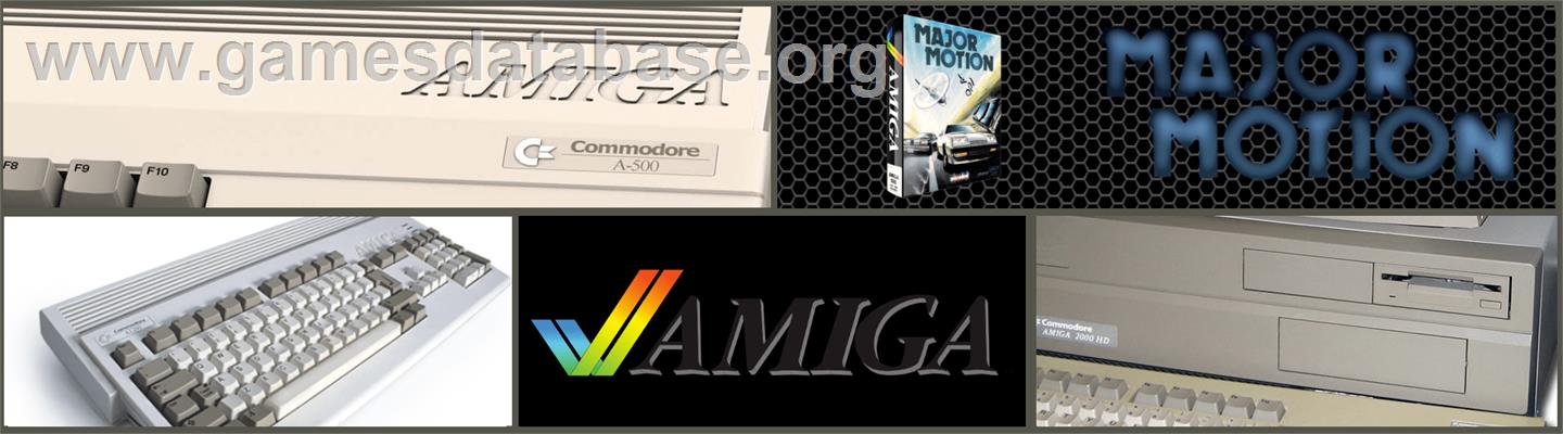 Major Motion - Commodore Amiga - Artwork - Marquee