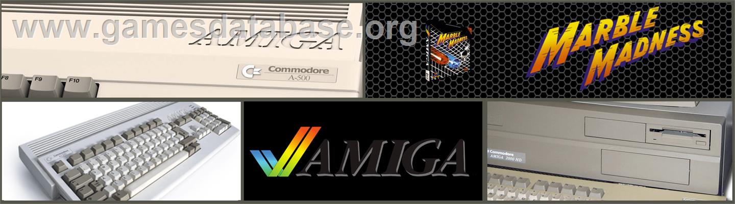 Marble Madness - Commodore Amiga - Artwork - Marquee