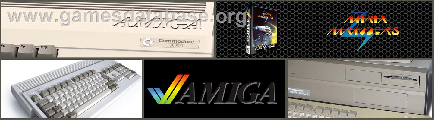 Matrix Marauders - Commodore Amiga - Artwork - Marquee