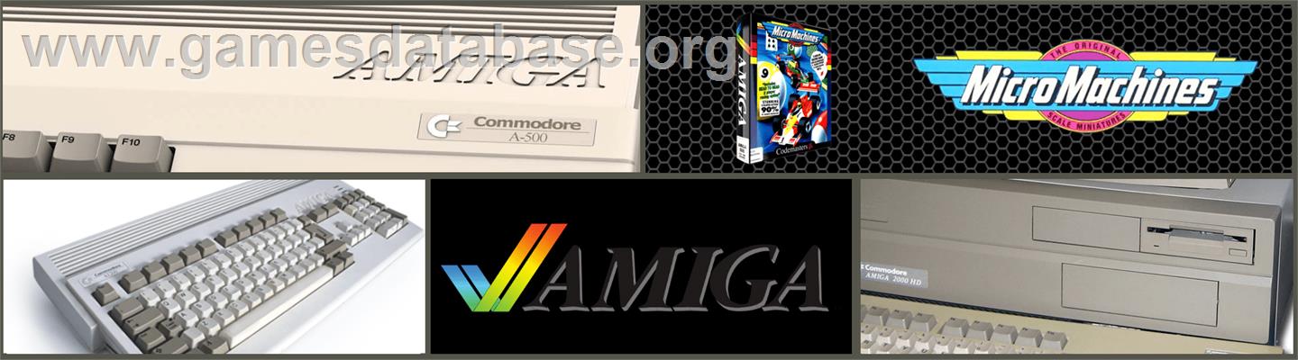 Micro Machines - Commodore Amiga - Artwork - Marquee