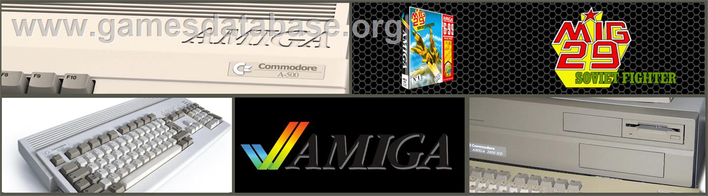 Mig-29 Soviet Fighter - Commodore Amiga - Artwork - Marquee