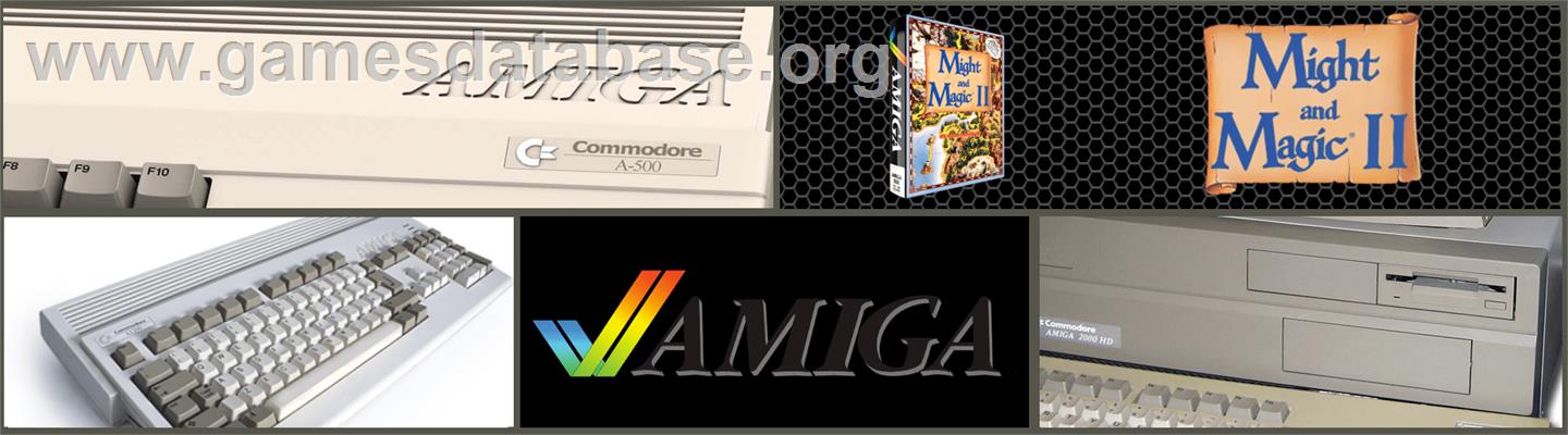 Might and Magic 2: Gates to Another World - Commodore Amiga - Artwork - Marquee