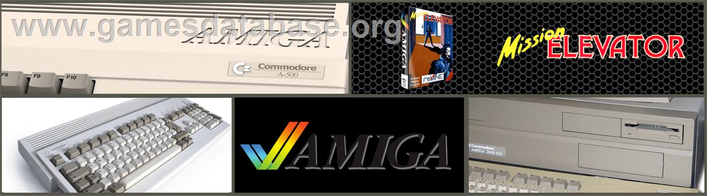 Mission Elevator - Commodore Amiga - Artwork - Marquee