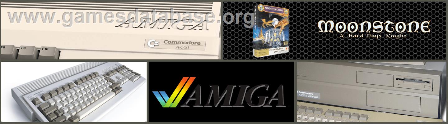Moonstone: A Hard Days Knight - Commodore Amiga - Artwork - Marquee