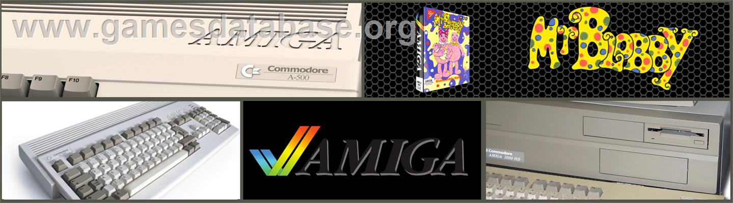 Mr. Blobby - Commodore Amiga - Artwork - Marquee