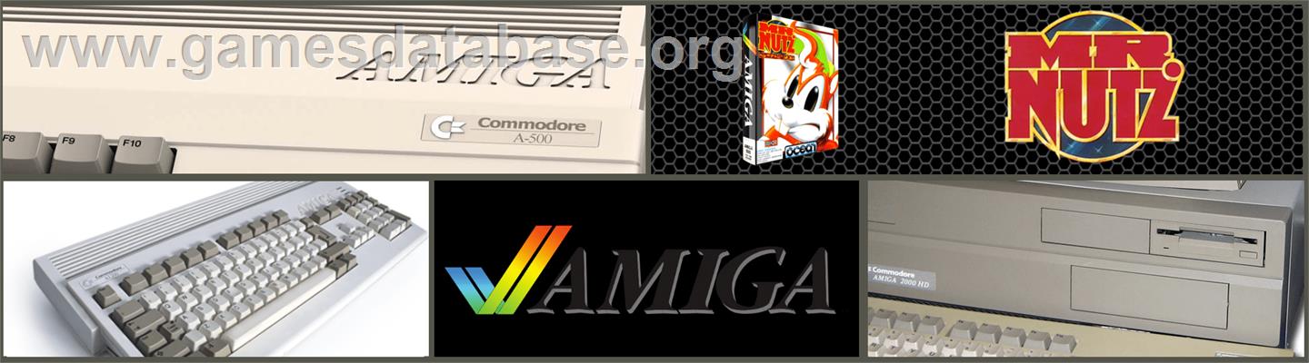 Mr. Nutz: Hoppin' Mad - Commodore Amiga - Artwork - Marquee