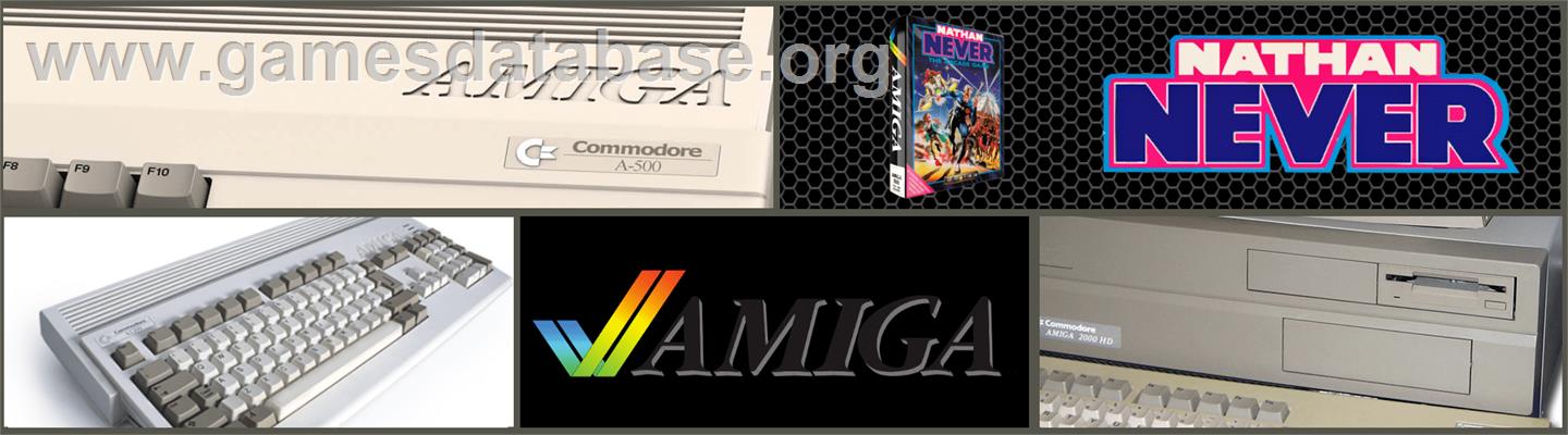 Nathan Never - Commodore Amiga - Artwork - Marquee