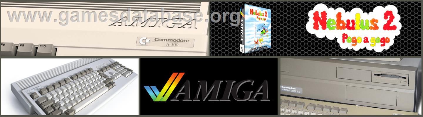 Nebulus 2: Pogo-A-Go-Go - Commodore Amiga - Artwork - Marquee