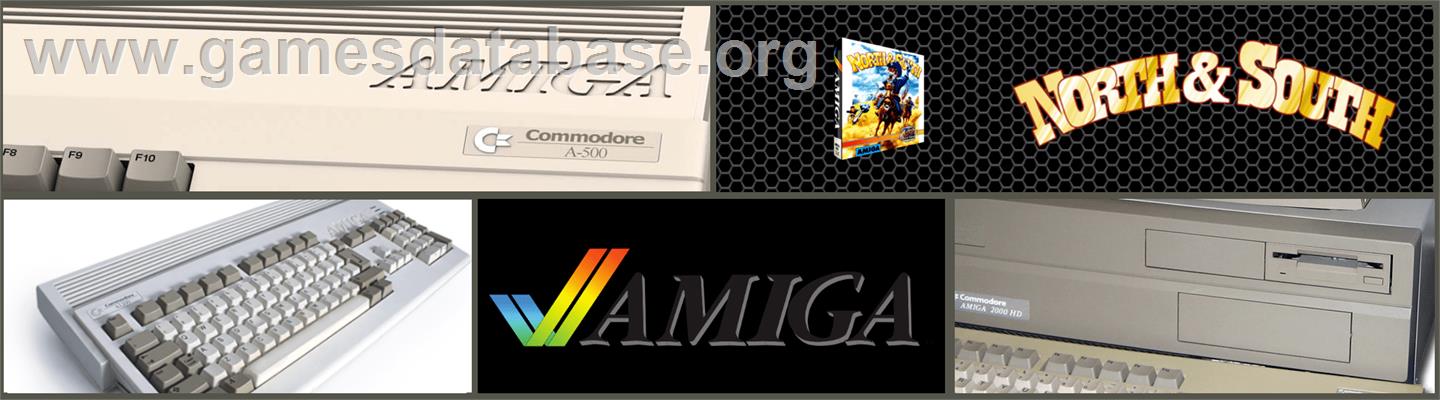 North & South - Commodore Amiga - Artwork - Marquee