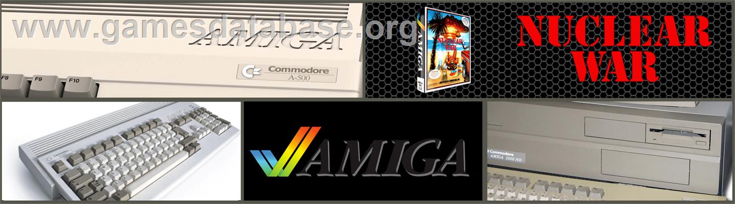 Nuclear War - Commodore Amiga - Artwork - Marquee