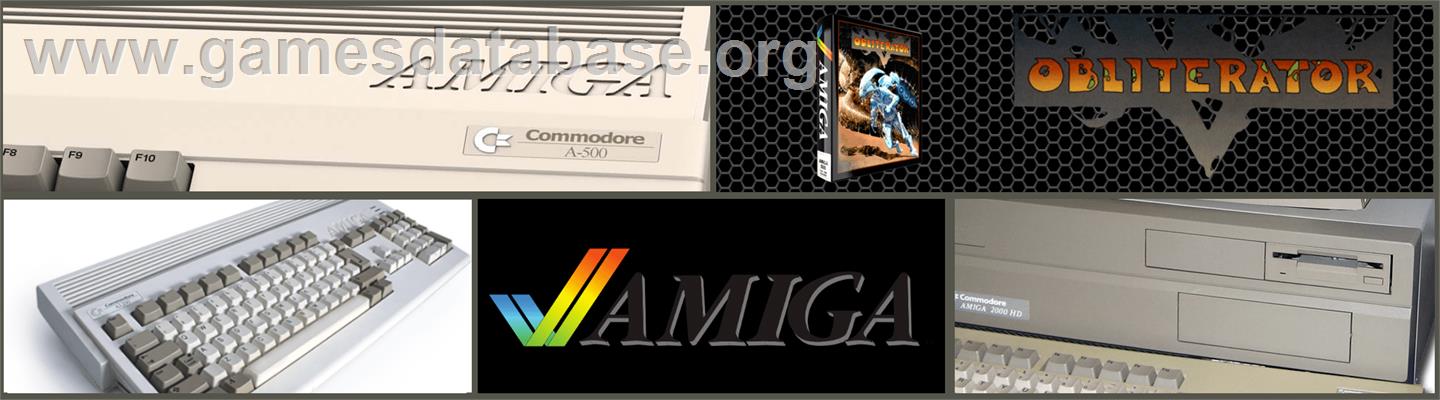 Obliterator - Commodore Amiga - Artwork - Marquee