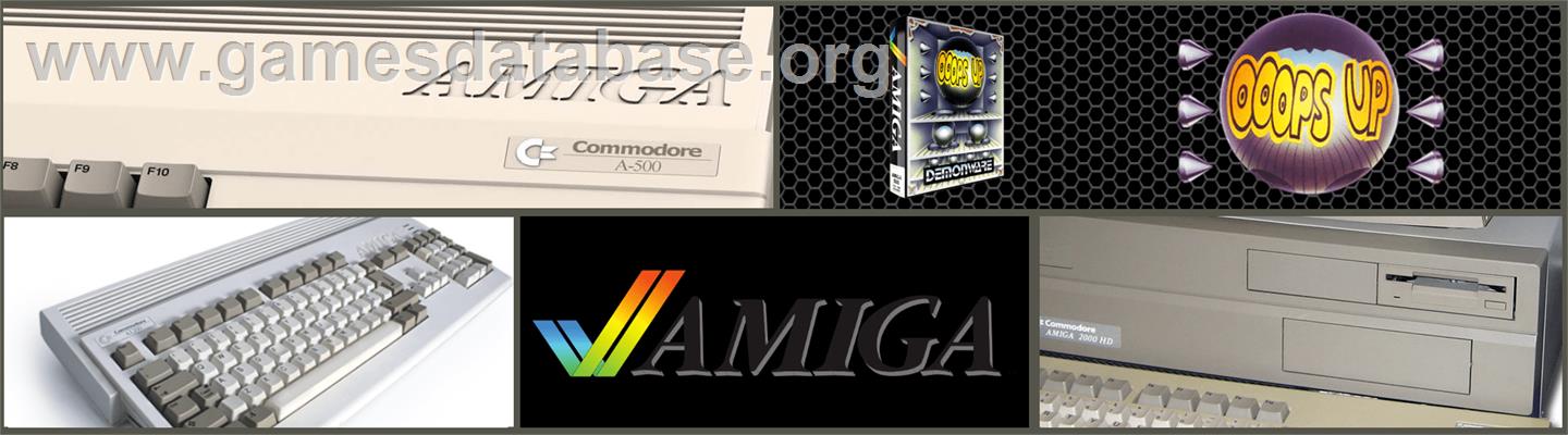 Ooops Up - Commodore Amiga - Artwork - Marquee