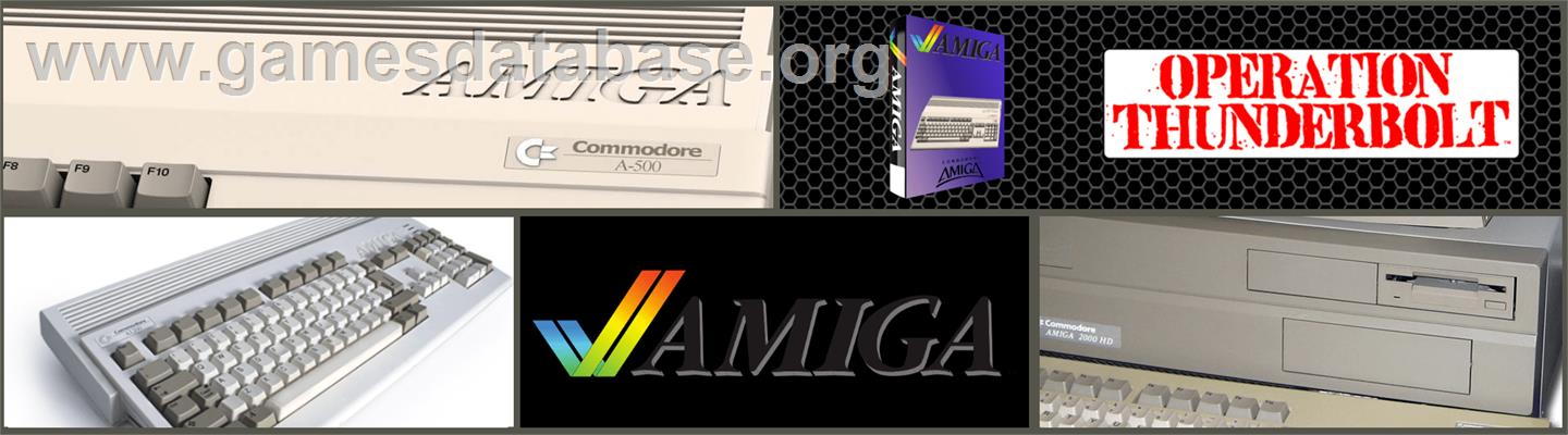 Operation Thunderbolt - Commodore Amiga - Artwork - Marquee