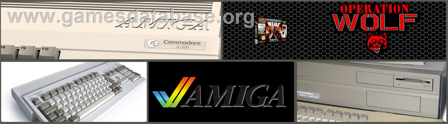 Operation Wolf - Commodore Amiga - Artwork - Marquee