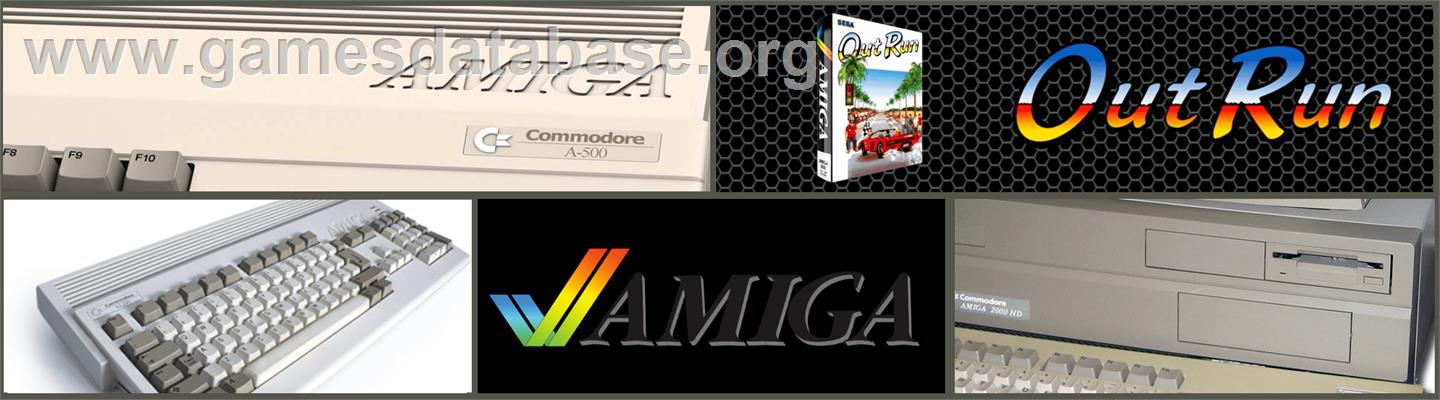 Out Run - Commodore Amiga - Artwork - Marquee