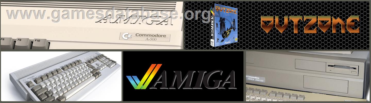 Outzone - Commodore Amiga - Artwork - Marquee