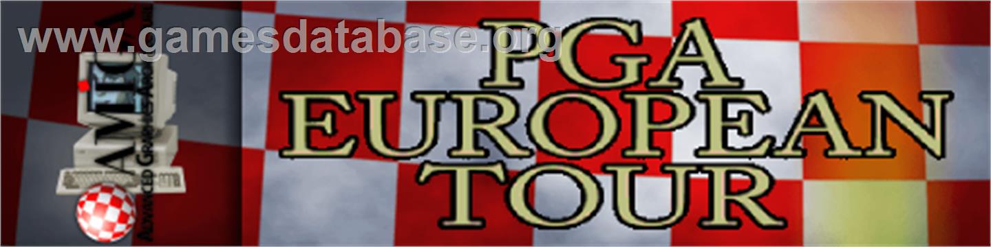 PGA European Tour - Commodore Amiga - Artwork - Marquee